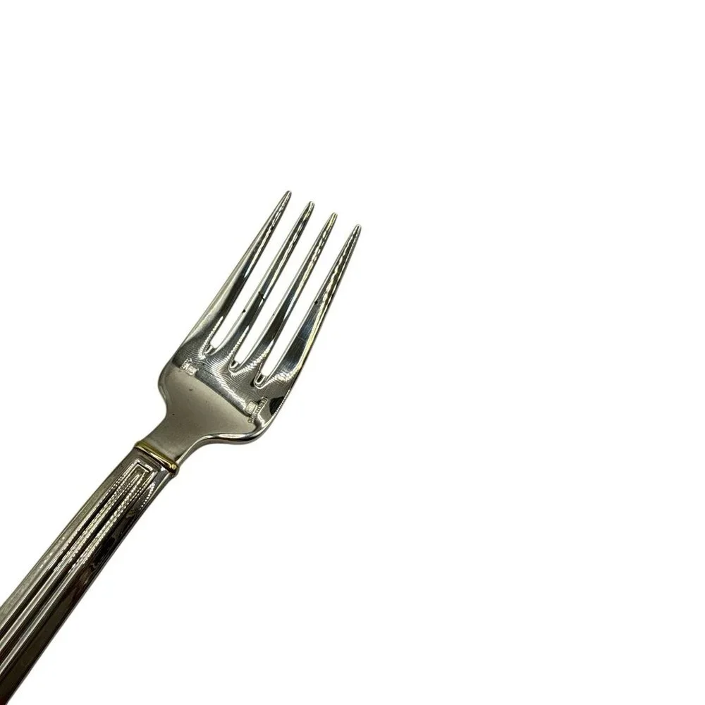 Christofle Triade Silverplate Gold Dinner Fork 8-1/4